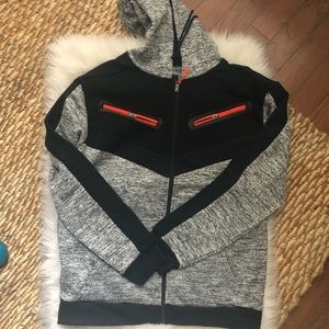 Men’s Black, Grey & Orange Hoodie